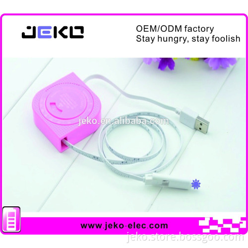 Creative USB cable 2 in 1 USB cable with ruler retractable USB cable with measuring scale